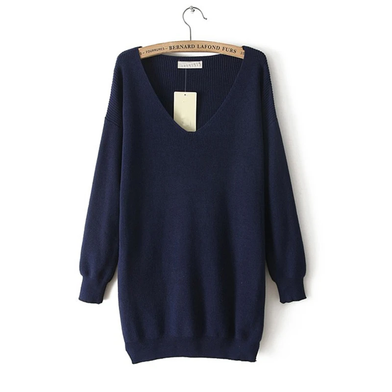 2017 New Fashion Casual Women Sweater Spring Large Size Sexy Loose V-Neck Knitted Pullovers Female Knitwear Sweater Dress AB089
2017 New Fashion Casual Women Sweater Spring Large Size Sexy Loose V-Neck Knitted Pullovers Female Knitwear Sweater Dress AB089