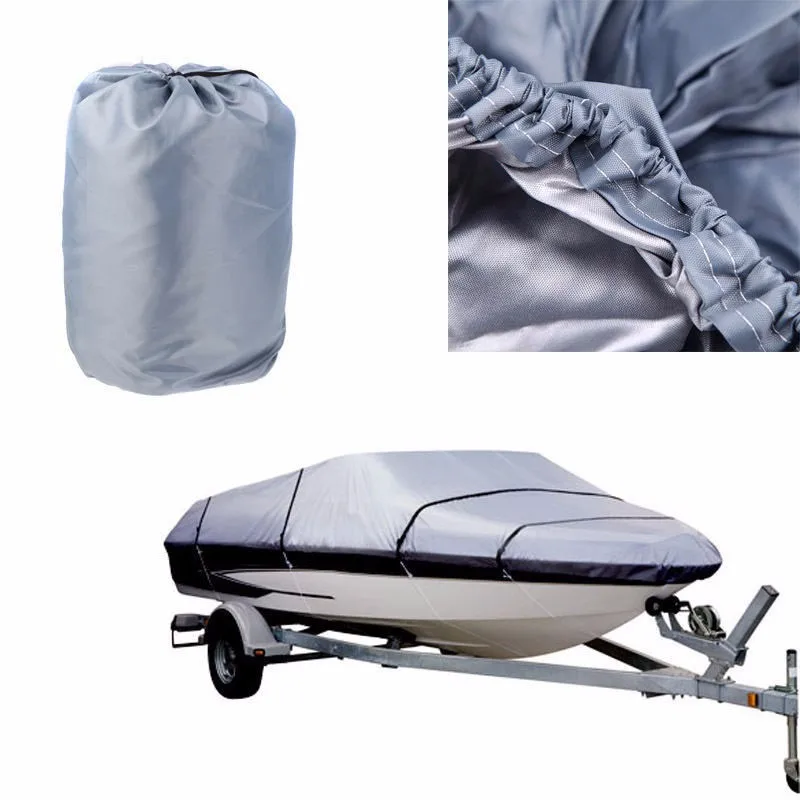 210D Oxford V-Hull Speedboat Cover 17-19ft High Quality Prevent UV Sunproof Waterproof grey Boat Cover
210D Oxford V-Hull Speedboat Cover 17-19ft High Quality Prevent UV Sunproof Waterproof grey Boat Cover