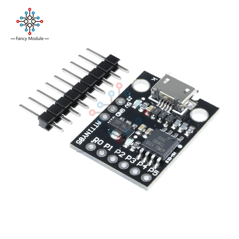 Макетная плата Attiny85 Digispark Kickstarter модуль для Arduino I2C SPI Micro USB порт 1 8 в 5 Малый Мощный