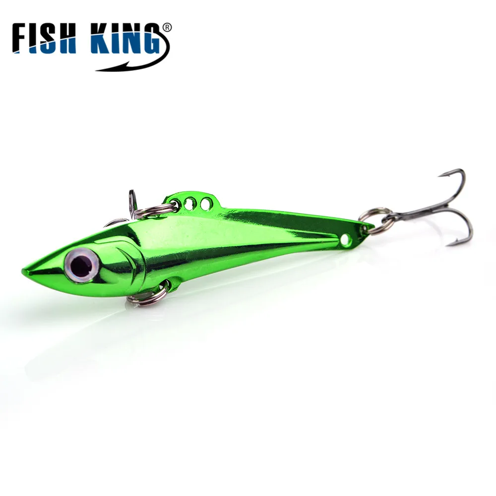 Металлическая рыболовная приманка FISH KING 10 г/15 г/20 г блесна-Спиннер с тройным