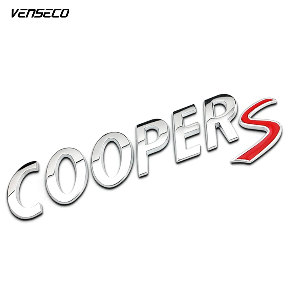 VENSECO MINI car sticker "COOPER S" emblem words car styling OEM exterior accessories for MINI cooper car tail metal 3D sticker
VENSECO MINI car sticker "COOPER S" emblem words car styling OEM exterior accessories for MINI cooper car tail metal 3D sticker