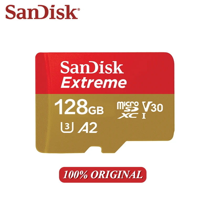 Original SanDisk A2 Class10 Memory Card 128GB 64GB Micro SD Card U3 V30 TF Card Flash Cards for Samrtphone and Table PC
Original SanDisk A2 Class10 Memory Card 128GB 64GB Micro SD Card U3 V30 TF Card Flash Cards for Samrtphone and Table PC