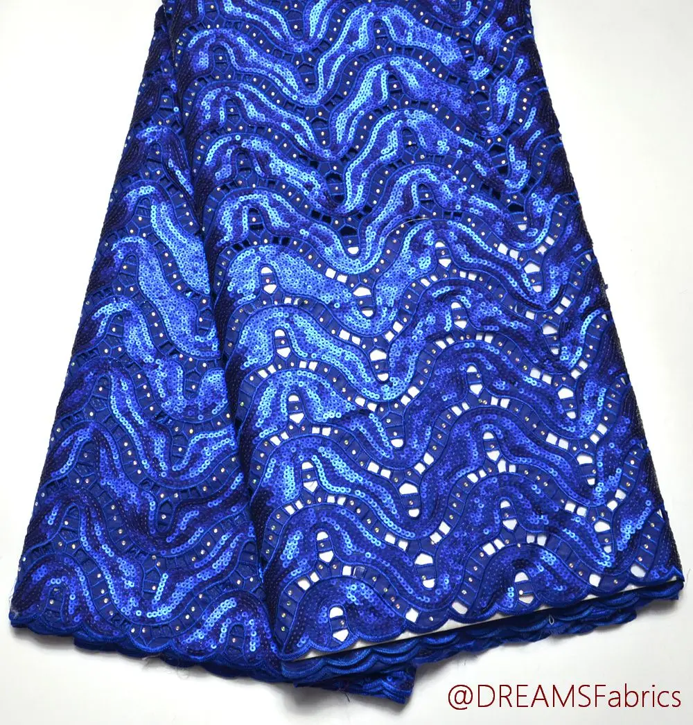 Latest High Quality Nigeria design Royal blue African handcut full sequins organze lace fabric 5 yards For traditional wedding
Latest High Quality Nigeria design Royal blue African handcut full sequins organze lace fabric 5 yards For traditional wedding