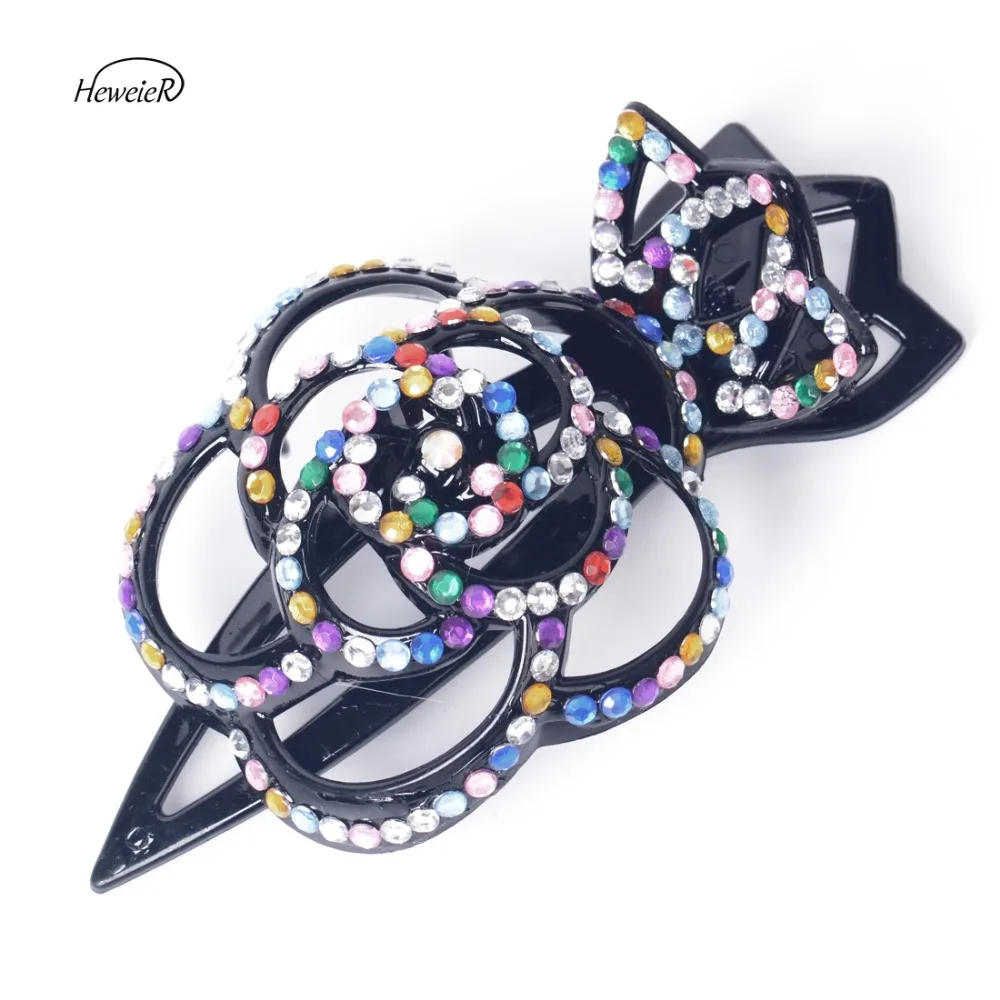 Hollow Flower Plastic Headwear Hairpiece Women Lady Colorful Rhinestone Crystal Hair Duckbill Clip Headdress Accessories Hairpin
Hollow Flower Plastic Headwear Hairpiece Women Lady Colorful Rhinestone Crystal Hair Duckbill Clip Headdress Accessories Hairpin