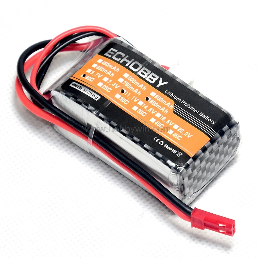11.1V 3S 850mAh 20C LiPO Battery JST plug for RC aircraft model plane helicopter FPV drone Lipolymer power
11.1V 3S 850mAh 20C LiPO Battery JST plug for RC aircraft model plane helicopter FPV drone Lipolymer power