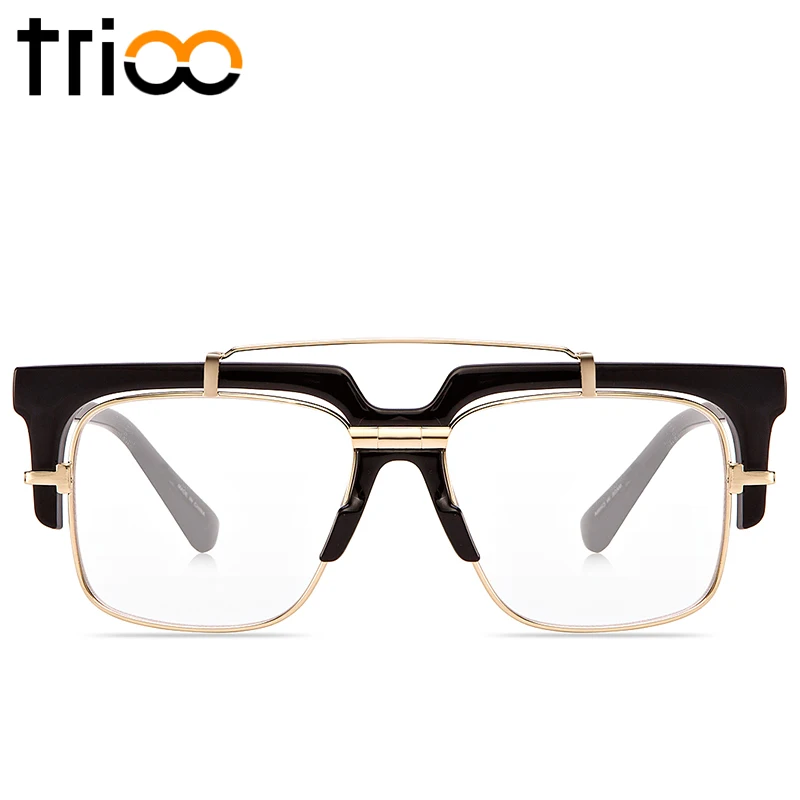 Мужские оправы для очков TRIOO с радужным чехлом Seimi-Rimless, квадратные очки для мужчин, высокая мода, прозрачные линзы, оптическая оправа
Мужские оправы для очков TRIOO с радужным чехлом Seimi-Rimless, квадратные очки для мужчин, высокая мода, прозрачные линзы, оптическая оправа