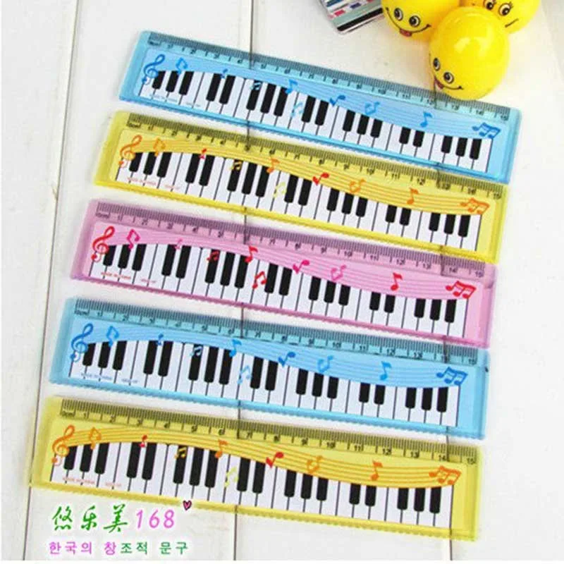 60pcs Kawaii 15cm Student Ruler Korea Stationery Beautiful Piano Straighter Scale Office Mini Portable Ruler Plastic Music Ruler
60pcs Kawaii 15cm Student Ruler Korea Stationery Beautiful Piano Straighter Scale Office Mini Portable Ruler Plastic Music Ruler