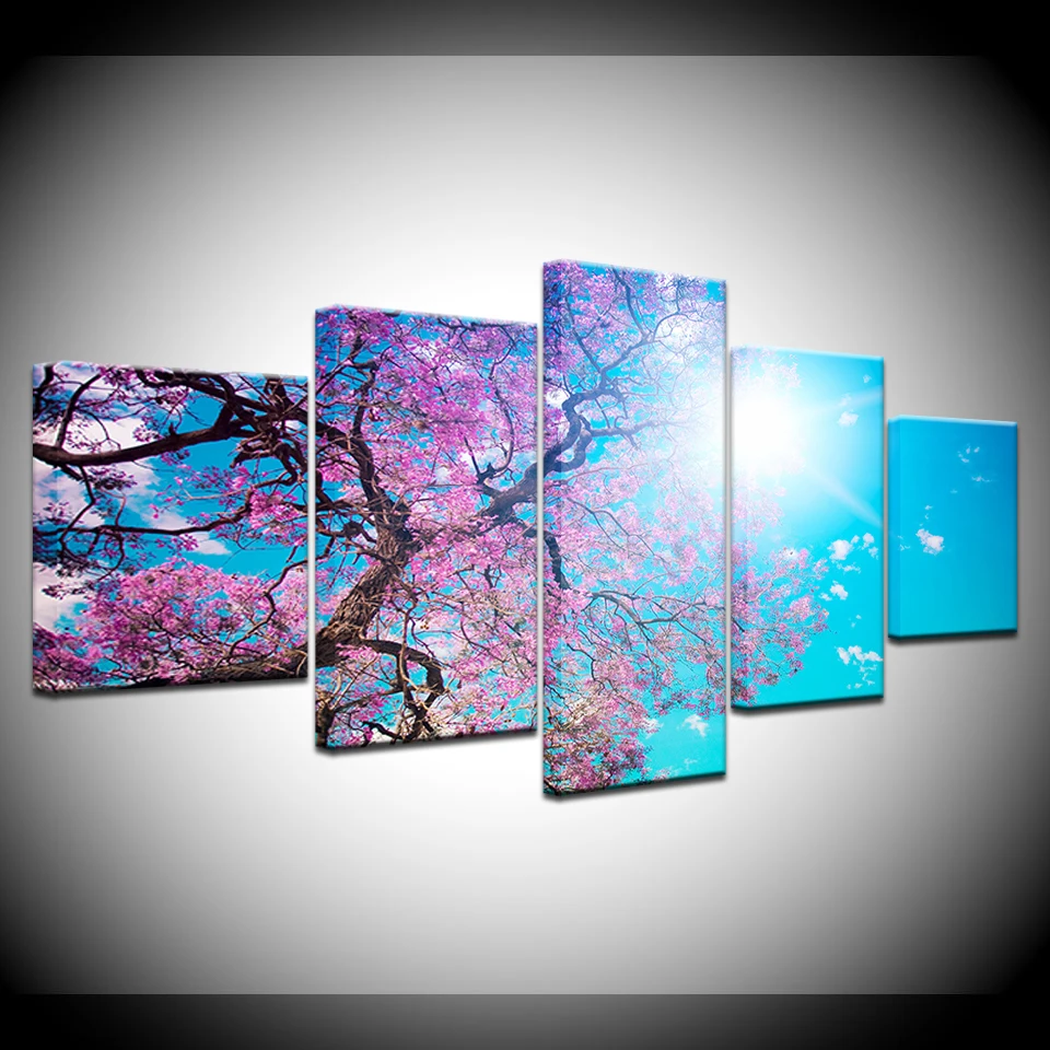 5 pcs Nordic Beautiful Glare Cherry Trees Flowers Oil Painting Picture Canvas wall Art Print home Decoration Modular Painting
5 pcs Nordic Beautiful Glare Cherry Trees Flowers Oil Painting Picture Canvas wall Art Print home Decoration Modular Painting