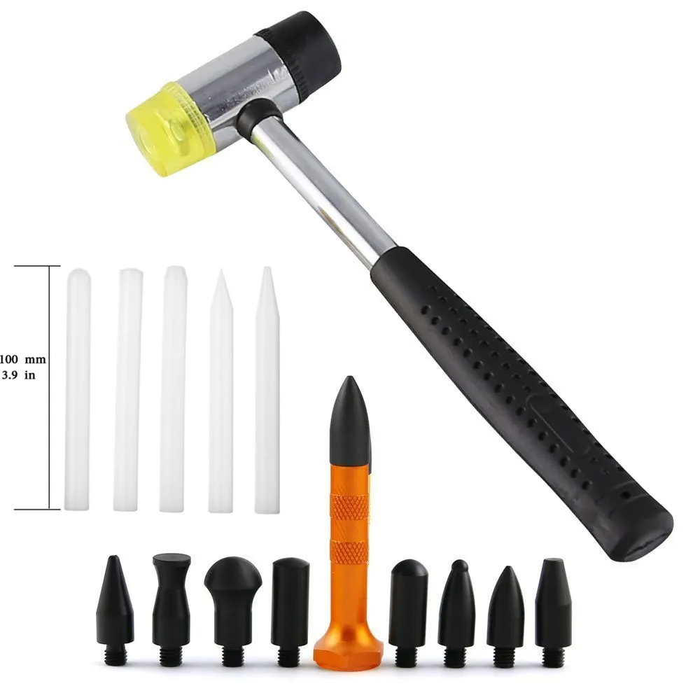 Hand tools Hammer Knock Down Tools Aluminum Tap Down Pen White Nylon Pen Dent Removal Car Dent Repair Tool Kit
Hand tools Hammer Knock Down Tools Aluminum Tap Down Pen White Nylon Pen Dent Removal Car Dent Repair Tool Kit