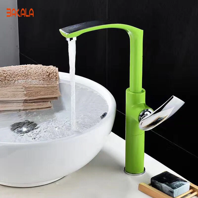 BAKALA New Arrivals Colorful Bathroom Faucet Bathroom Basin Mixer Tap With Hot and Cold Sink Faucet BR-152220
BAKALA New Arrivals Colorful Bathroom Faucet Bathroom Basin Mixer Tap With Hot and Cold Sink Faucet BR-152220