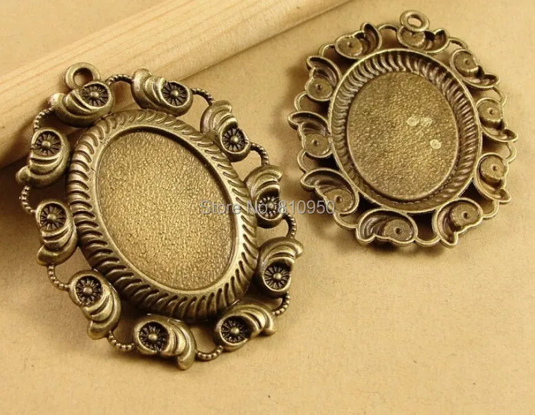 20pcs 39*49MM Inner:18x25mm Alloy Antique Bronze Flower Blank Pendant Cameo Cabochons Base Setting DIY Jewelry Accessories
20pcs 39*49MM Inner:18x25mm Alloy Antique Bronze Flower Blank Pendant Cameo Cabochons Base Setting DIY Jewelry Accessories