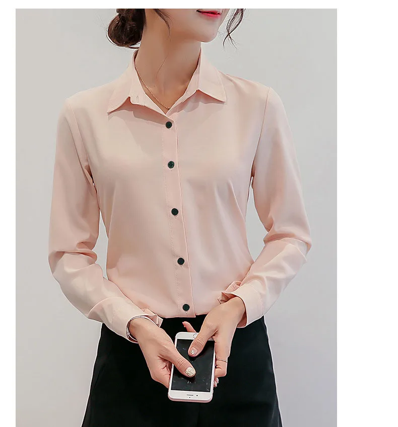 AVODOVAMA M 2018 новые блузки женские модные повседневные с длинным рукавом однотонные