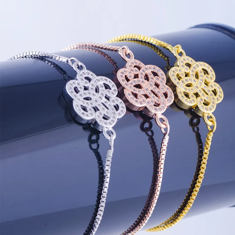 Fashion Jewelry Charm Zircon Flower Bracelets For Women Accessories Diy Copper Square Chain Bracelets & Bangles Bijoux Femme
Fashion Jewelry Charm Zircon Flower Bracelets For Women Accessories Diy Copper Square Chain Bracelets & Bangles Bijoux Femme