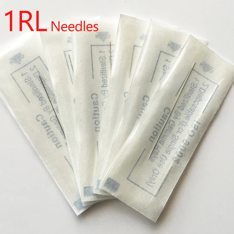 Disposable Sterilized Professional Tattoo Needles 1RL For Tattoo Eyebrow Pen Machine Permanent Makeup Kit 100pcs Needles 1R
Disposable Sterilized Professional Tattoo Needles 1RL For Tattoo Eyebrow Pen Machine Permanent Makeup Kit 100pcs Needles 1R