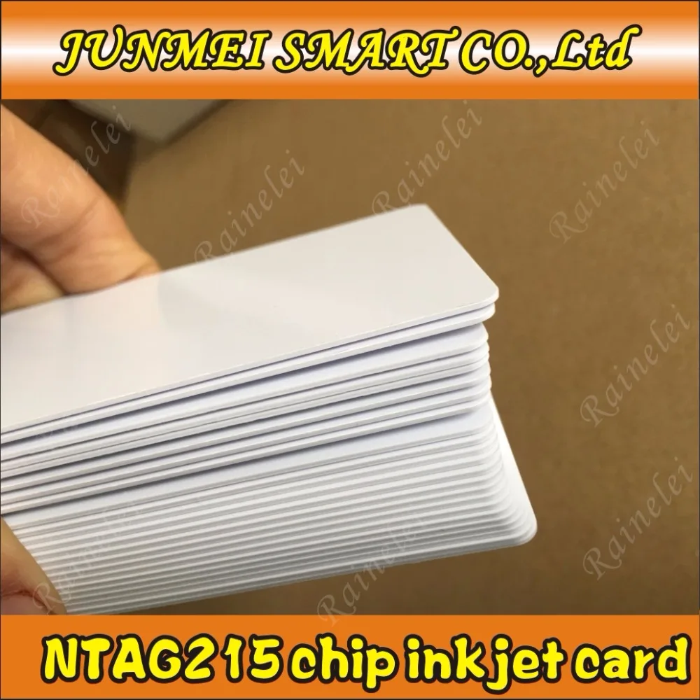 Бесплатная доставка 50 шт. пустые карты Nfc для струйной печати чип RFID 215 всех