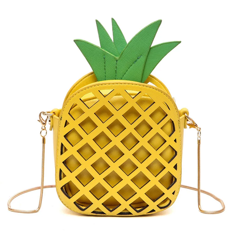 longmiao 2017 New Female Creative Design Women Fruit Bags Cute Pineapple Chain Shoulder Bag PU Leather Hollow Out Clutch Bag
longmiao 2017 New Female Creative Design Women Fruit Bags Cute Pineapple Chain Shoulder Bag PU Leather Hollow Out Clutch Bag