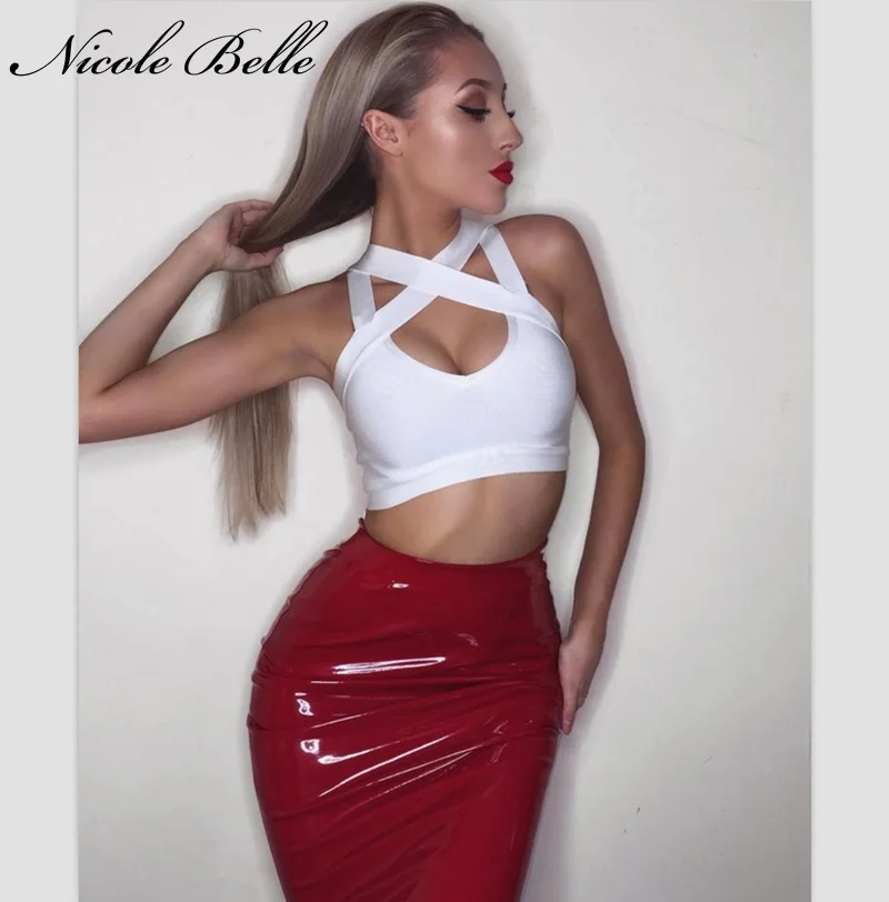 Бренд Nicole Belle новинка 2019 женские летние топы на бретельках с открытыми плечами