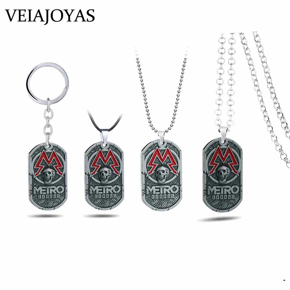 PC Game Metro Exodus 2033 Necklace Dog Tag Pendant Metal Chain Men Necklaces Vintage Charm Gifts for Kids Games Jewelry kolye
PC Game Metro Exodus 2033 Necklace Dog Tag Pendant Metal Chain Men Necklaces Vintage Charm Gifts for Kids Games Jewelry kolye