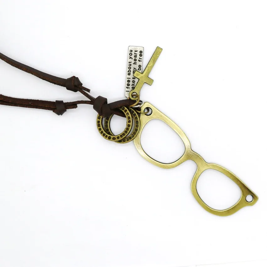 HOT Fashion Glasses Frames Leather Necklace Punk Retro Adjustable Watch Necklace Collar Casual Earth PU Necklace Woman
HOT Fashion Glasses Frames Leather Necklace Punk Retro Adjustable Watch Necklace Collar Casual Earth PU Necklace Woman