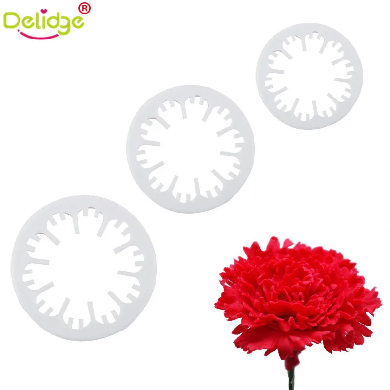 Delidge 3 Pcs /Set Carnation Flower Cake Mold Plastic DIY Carnation Flower Fondant Cutter Mold Cake Decoration Sugar Craft Tool
Delidge 3 Pcs /Set Carnation Flower Cake Mold Plastic DIY Carnation Flower Fondant Cutter Mold Cake Decoration Sugar Craft Tool