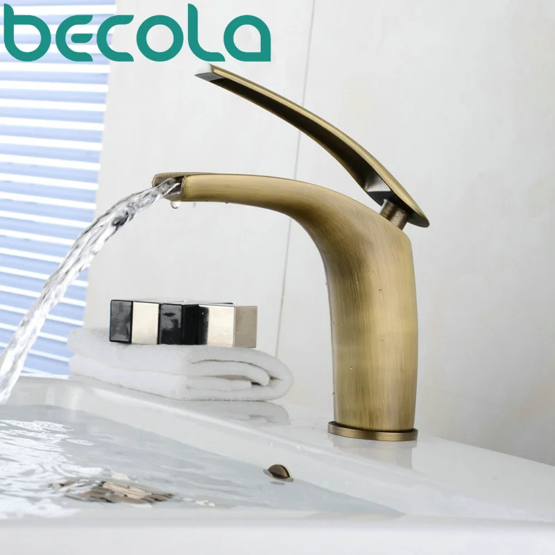 Free Shipping Newly Vintage Brass Bathroom Sink Basin Faucet Deck Mounted Waterfall Antique Mixer Tap B-1528
Free Shipping Newly Vintage Brass Bathroom Sink Basin Faucet Deck Mounted Waterfall Antique Mixer Tap B-1528