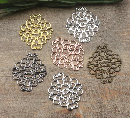 35x30mm Multi-Color Plated Brass Oval Hollow Filigree Flower Wraps Connectors Links Hair Clasp Bu Yao Accessories DIY Crafts
35x30mm Multi-Color Plated Brass Oval Hollow Filigree Flower Wraps Connectors Links Hair Clasp Bu Yao Accessories DIY Crafts