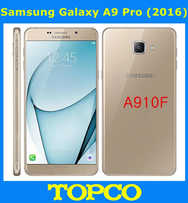 Оригинальный разблокированный Samsung Galaxy A9 Pro 2016 Duos A910F 4G LTE поддержка двух Sim-карт