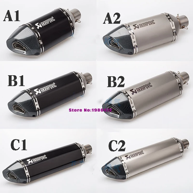 1 шт. Akrapovic глушитель выхлопной трубы мотоцикла из нержавеющей стали Escape