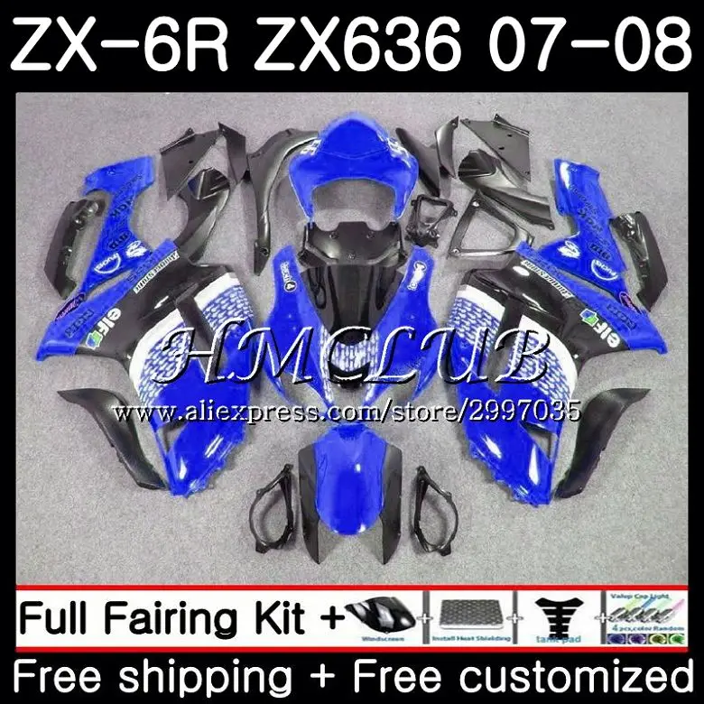 Body For KAWASAKI NINJA ZX 6R 6 R 600CC Stock blue ZX636 2007 2008 54HC.18 ZX600 ZX-636 ZX6R 07 08 ZX 636 ZX-6R 07 08 Fairing
Body For KAWASAKI NINJA ZX 6R 6 R 600CC Stock blue ZX636 2007 2008 54HC.18 ZX600 ZX-636 ZX6R 07 08 ZX 636 ZX-6R 07 08 Fairing