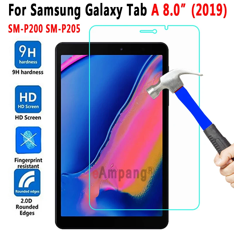 Закаленное стекло для защиты экрана Samsung Galaxy Tab A 8 Plus с S Pen 2019 0 планшетов