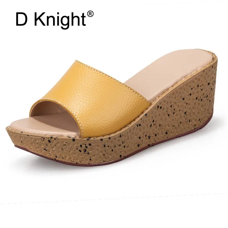 Sandals Women Summer Platform High Heels Wedges Shoes Ladies Casual Genuine Leather Shoes Woman Wedge Slippers Beach Sandals
Sandals Women Summer Platform High Heels Wedges Shoes Ladies Casual Genuine Leather Shoes Woman Wedge Slippers Beach Sandals