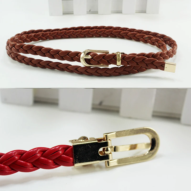 Hot 1PC Women's Belt 2019 Fashion Candy Color PU High Quality For Dress Pin buckle Ladies Female Belt Thin Braid Thin Narrow
Hot 1PC Women's Belt 2019 Fashion Candy Color PU High Quality For Dress Pin buckle Ladies Female Belt Thin Braid Thin Narrow