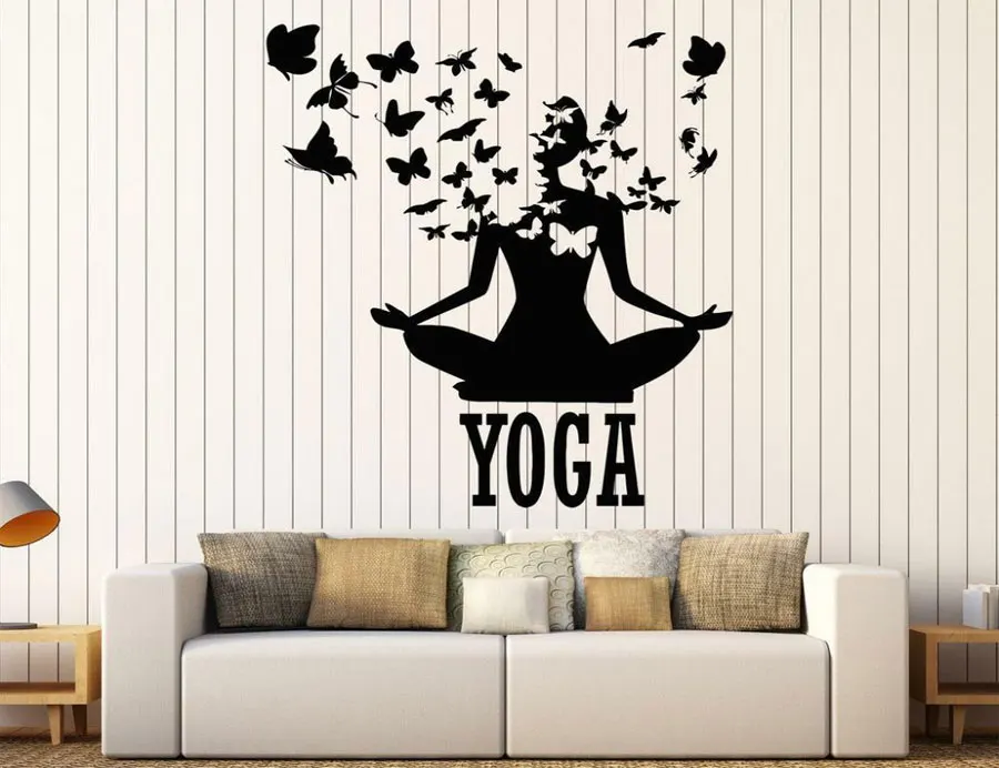Креативное домашнее украшение, виниловая настенная аппликация в виде бабочки для йоги, декоративная настенная наклейка для йоги j03
Креативное домашнее украшение, виниловая настенная аппликация в виде бабочки для йоги, декоративная настенная наклейка для йоги j03
