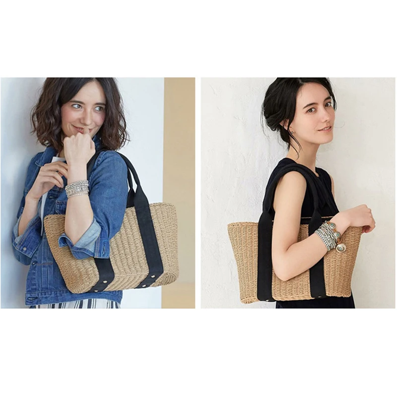 SUDS Brand Summer Women Straw Beach Bags Handmade Woven High Quality Female String Shoulder Bags Women Large Capacity Tote Bags
SUDS Brand Summer Women Straw Beach Bags Handmade Woven High Quality Female String Shoulder Bags Women Large Capacity Tote Bags