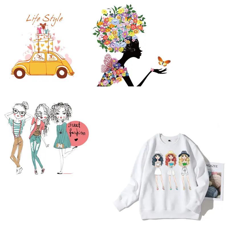 girl patch for clothing sticker iron on transfers for clothing clothes decor heat transfer stickers DIY T-shirt applique print E
girl patch for clothing sticker iron on transfers for clothing clothes decor heat transfer stickers DIY T-shirt applique print E