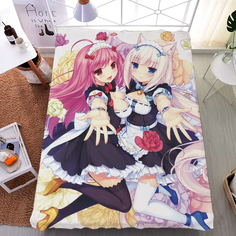 Обновленное японское аниме NEKOPARA шоколад, ваниль, кокосовое молоко, простыня и фланелевое одеяло, летнее одеяло 150x200 см
Обновленное японское аниме NEKOPARA шоколад, ваниль, кокосовое молоко, простыня и фланелевое одеяло, летнее одеяло 150x200 см