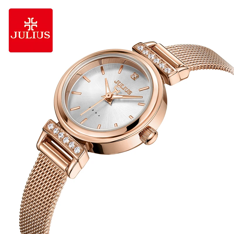 Julius Luxury Crystal luminous Watch Pin Waterproof Quartz Wristeatches Woman Sainless Steel Mesh Belt Bracelet Dress Watches
Julius Luxury Crystal luminous Watch Pin Waterproof Quartz Wristeatches Woman Sainless Steel Mesh Belt Bracelet Dress Watches