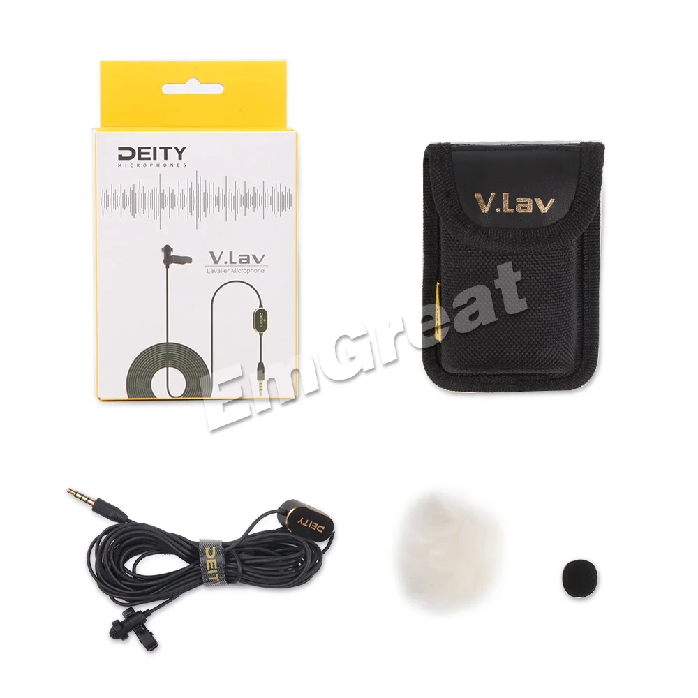 Deity V.Lav Professional Microphone Flat Frequency Response Omnidirectional Condenser Microphone for Smartphont DSLR Recorder 
Deity V.Lav Professional Microphone Flat Frequency Response Omnidirectional Condenser Microphone for Smartphont DSLR Recorder
