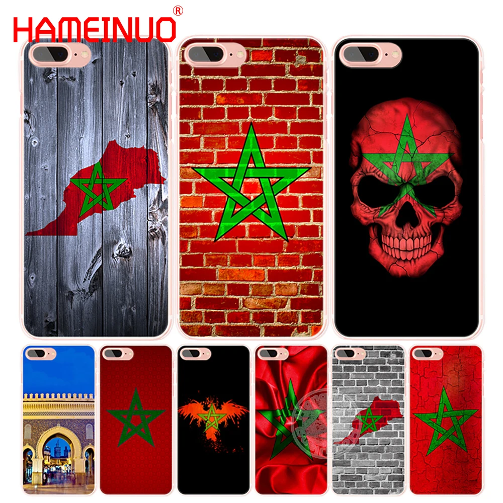 HAMEINUO марокканский флаг сотовый телефон чехол для iphone 4 4s 5 5s SE 5c 6 6s 7 8 X plus|case for