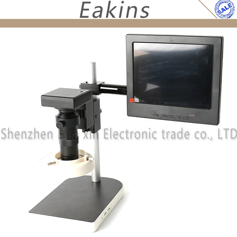 HD 1080P CMOS HDMI VGA Digital Industrial Microscope U Disk Storage Video Camera +100X C-mount lens+56 LED Light+Stand+LCD
HD 1080P CMOS HDMI VGA Digital Industrial Microscope U Disk Storage Video Camera +100X C-mount lens+56 LED Light+Stand+LCD