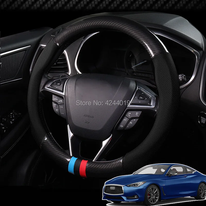 For Mitsubishi Pajero Diameter 38CM Steering Wheel Cover Anti-Slip Carbon Fiber Top Leather Sport Style car accessories
For Mitsubishi Pajero Diameter 38CM Steering Wheel Cover Anti-Slip Carbon Fiber Top Leather Sport Style car accessories