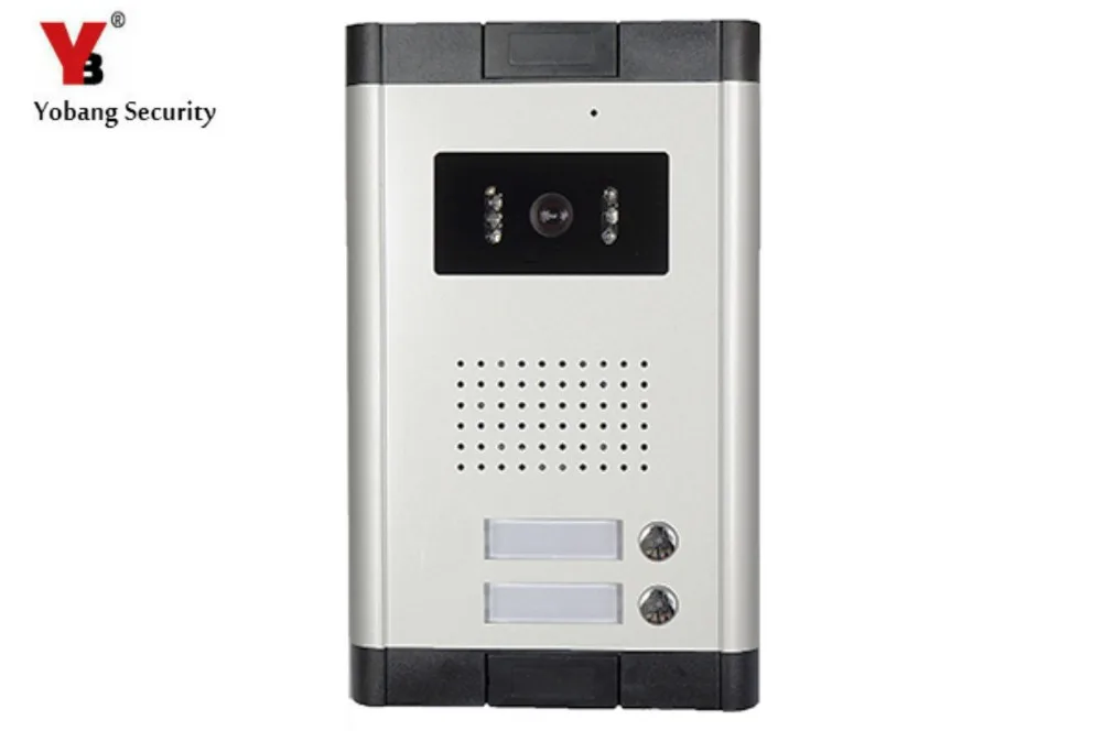 Yobang Security Visual Home Video Intercom 7'Inch Monitor +1000TVL Camera Doorbell Unlock System For 2 Apartment | Безопасность и