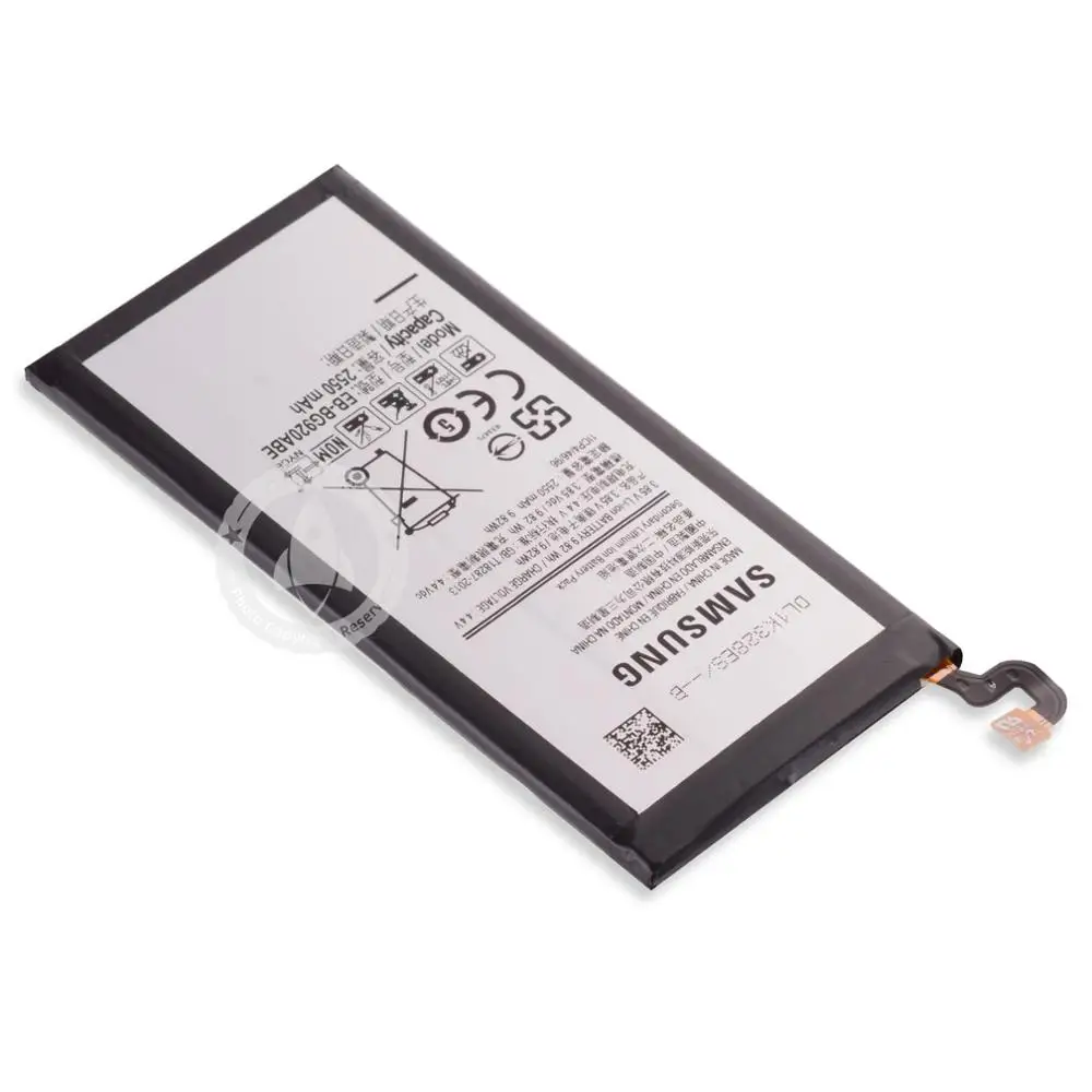Оригинальная запасная батарея для SAMSUNG GALAXY S6 EB-BG920AB 2550 мАч SM-G920 SM-G920F G920I G920A G9200 G9208