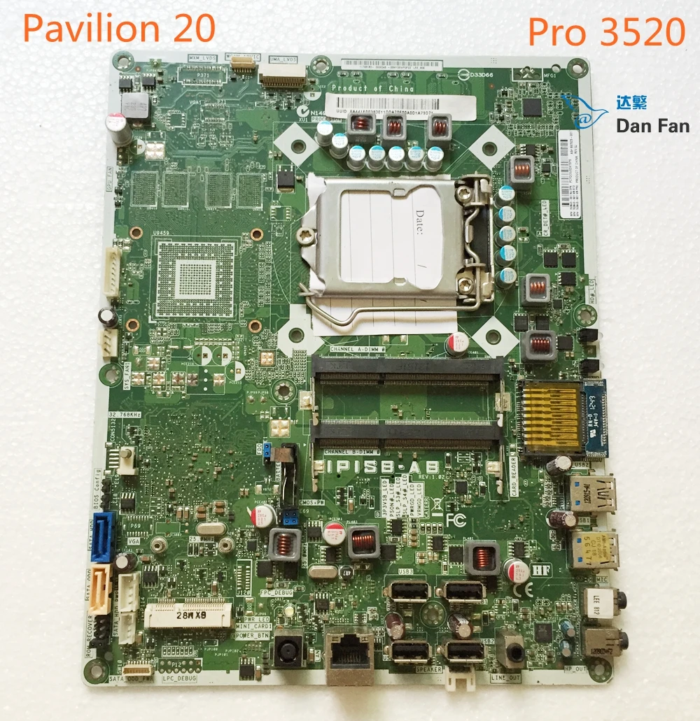 697523-001 For HP Pavilion 20 Pro 3520 AIO Motherboard 703643-001 IPISB-AB Mainboard 100%tested fully work
697523-001 For HP Pavilion 20 Pro 3520 AIO Motherboard 703643-001 IPISB-AB Mainboard 100%tested fully work