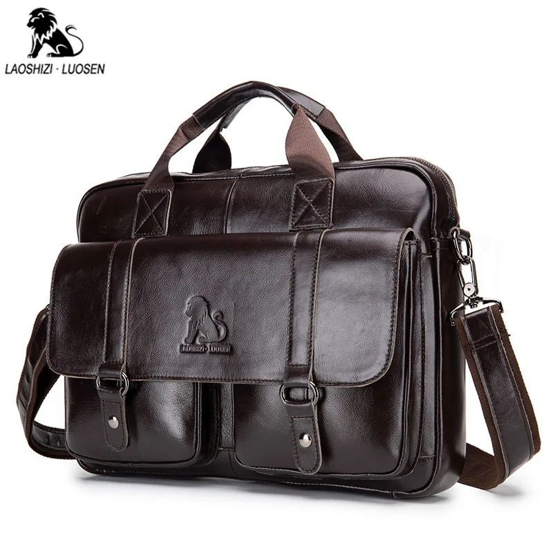 LAOSHIZI LUOSEN New Arrival Men's Shoulder Bags Satchel Genuine Cowhide Leather Vintage Messenger Bags For Men Rugged Portfolio
LAOSHIZI LUOSEN New Arrival Men's Shoulder Bags Satchel Genuine Cowhide Leather Vintage Messenger Bags For Men Rugged Portfolio