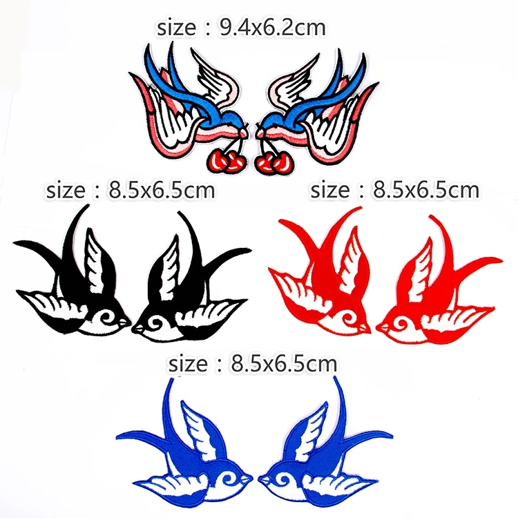 Lot of 4 pairs different Embroidery Patches Colorful Swallow Iron on 8.5x6.5cm DIY Appliques Accessory
Lot of 4 pairs different Embroidery Patches Colorful Swallow Iron on 8.5x6.5cm DIY Appliques Accessory