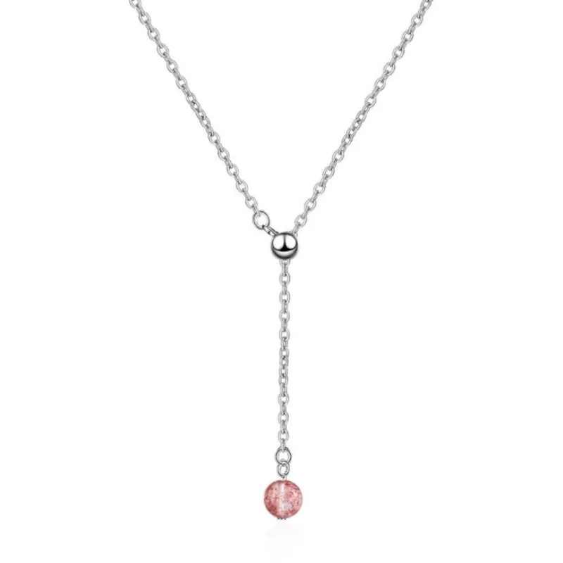 New Fashion Exquisite Sweet Ball Strawberry 925 Sterling Silver Jewelry Letter Y Crystal Personality Pendant Necklaces H348
New Fashion Exquisite Sweet Ball Strawberry 925 Sterling Silver Jewelry Letter Y Crystal Personality Pendant Necklaces H348