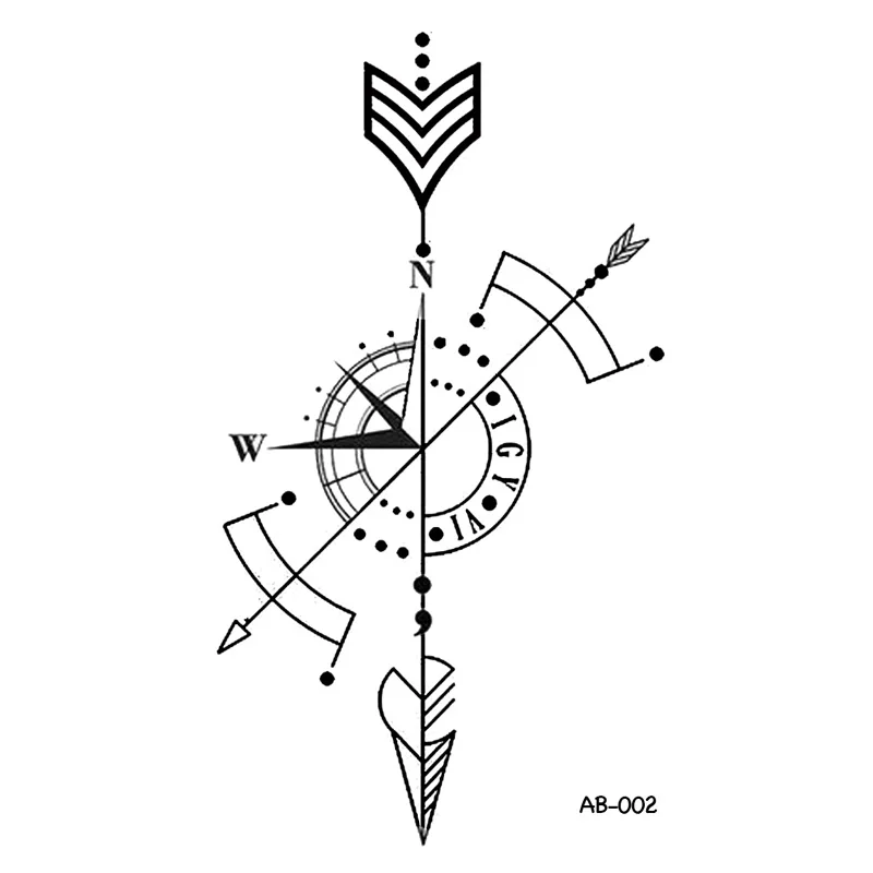 WYUEN NEW Design Arrow Temporary Tattoo Tatoo for Men Waterproof Arm Sticker Men Fashion Body Art AB-002
WYUEN NEW Design Arrow Temporary Tattoo Tatoo for Men Waterproof Arm Sticker Men Fashion Body Art AB-002