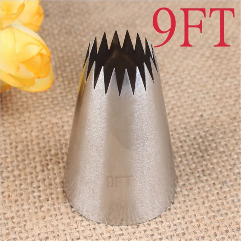 #9FT Large Size Cake Decorating Pastry Piping Nozzle Icing Tips Bakeware Kitchen Cookies Tools Stainless Steel Cake Tools
#9FT Large Size Cake Decorating Pastry Piping Nozzle Icing Tips Bakeware Kitchen Cookies Tools Stainless Steel Cake Tools