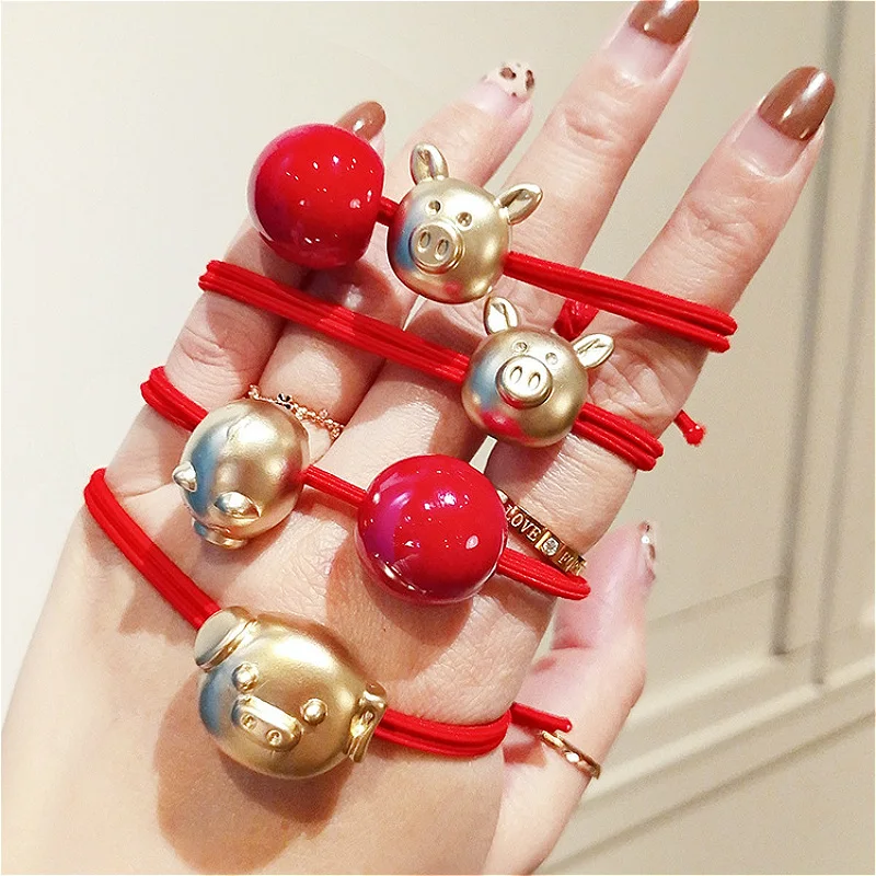 MuHan Korean Women Hair Accessories Cute Cartoon Lucky Piggy Red Elastic Hair Bands For Girl Hairband Hair Rope Gum Rubber Band
MuHan Korean Women Hair Accessories Cute Cartoon Lucky Piggy Red Elastic Hair Bands For Girl Hairband Hair Rope Gum Rubber Band